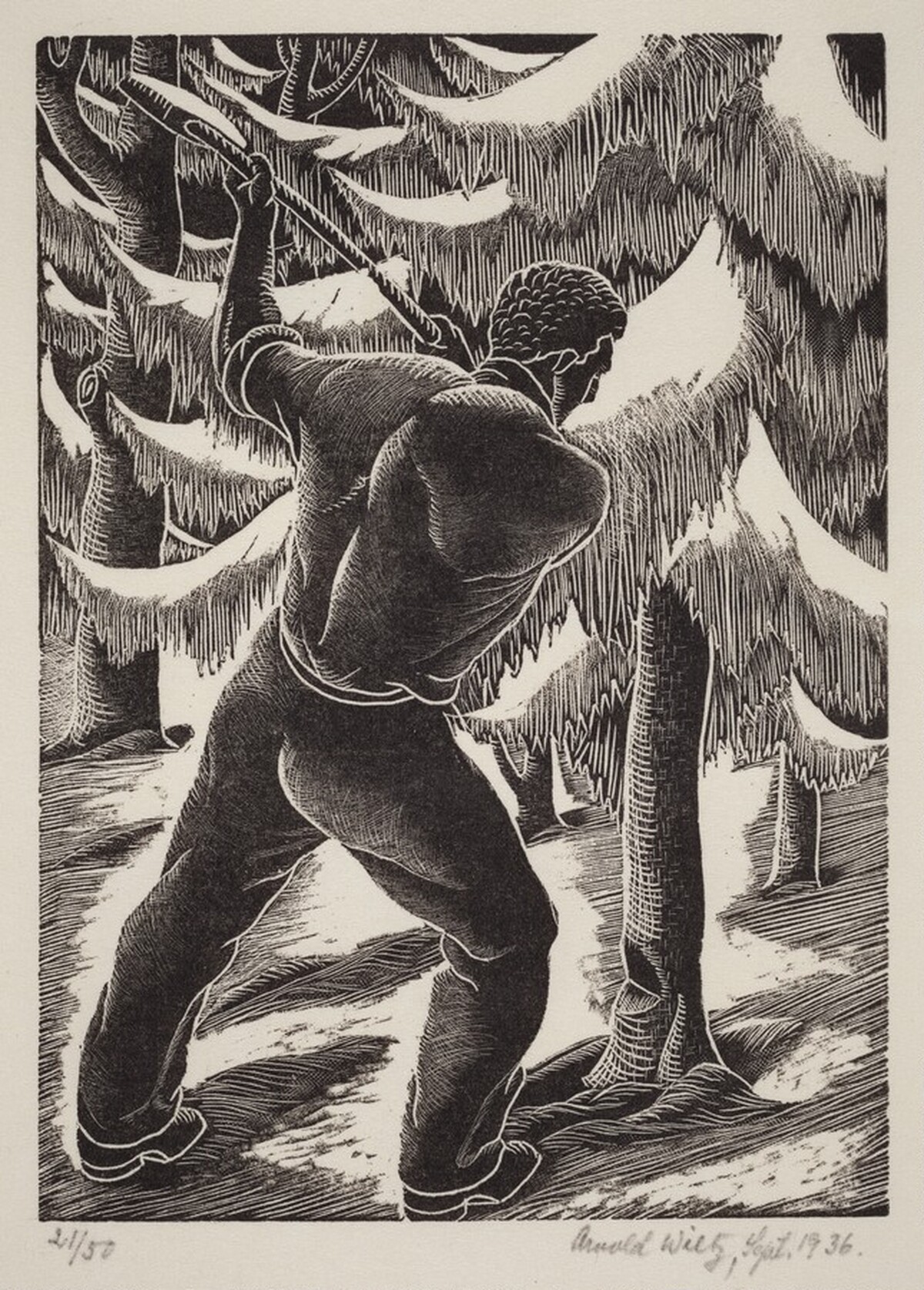 Woodsman by Arnold Wiltz