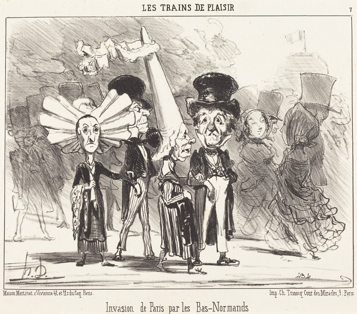 Invasion de Paris par les Bas-Normands by Honoré Daumier