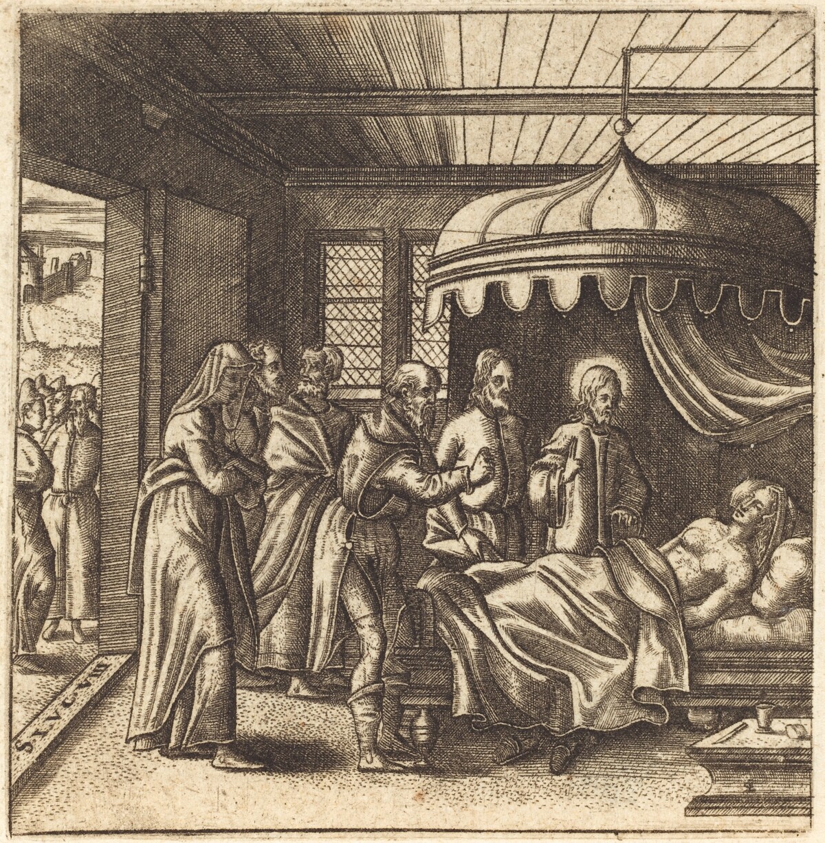 Christ Raises the Daughter of Jairus by Léonard Gaultier