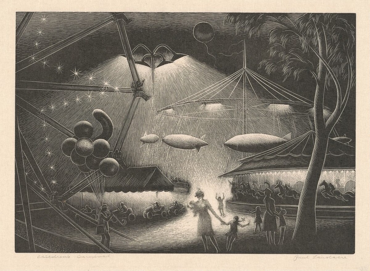 Children's Carnival by Paul Landacre