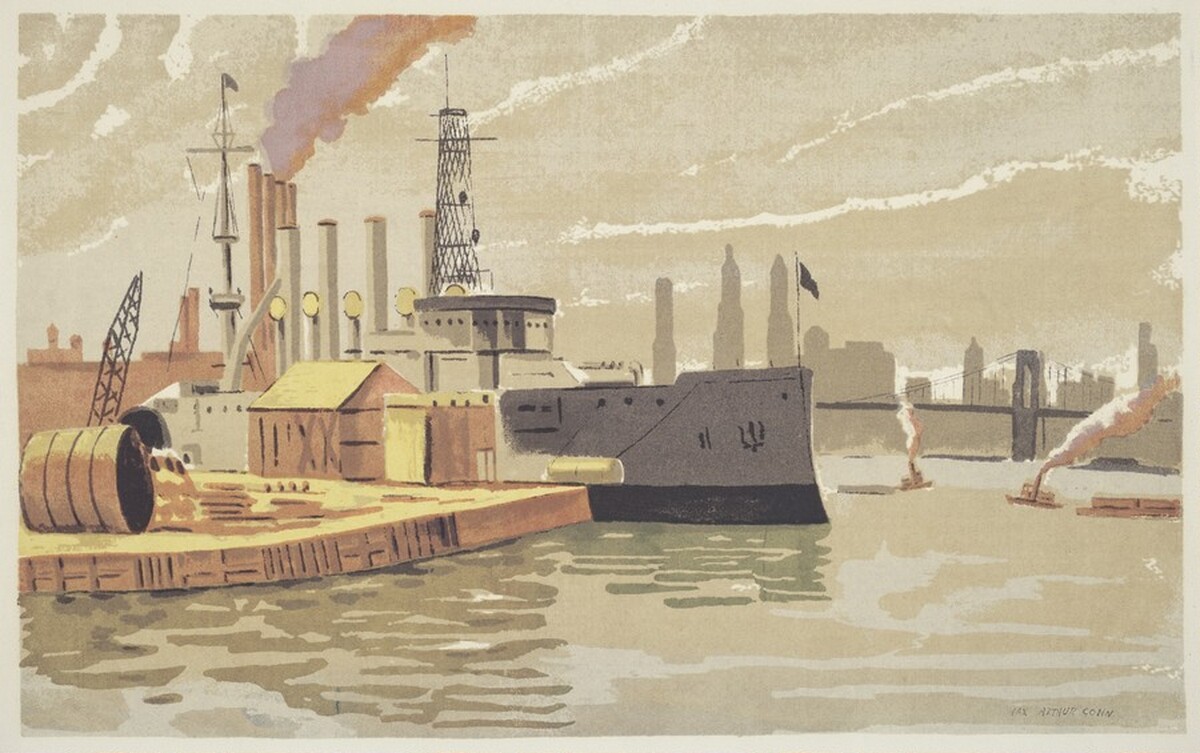 Boat Pier by Max Arthur Cohn