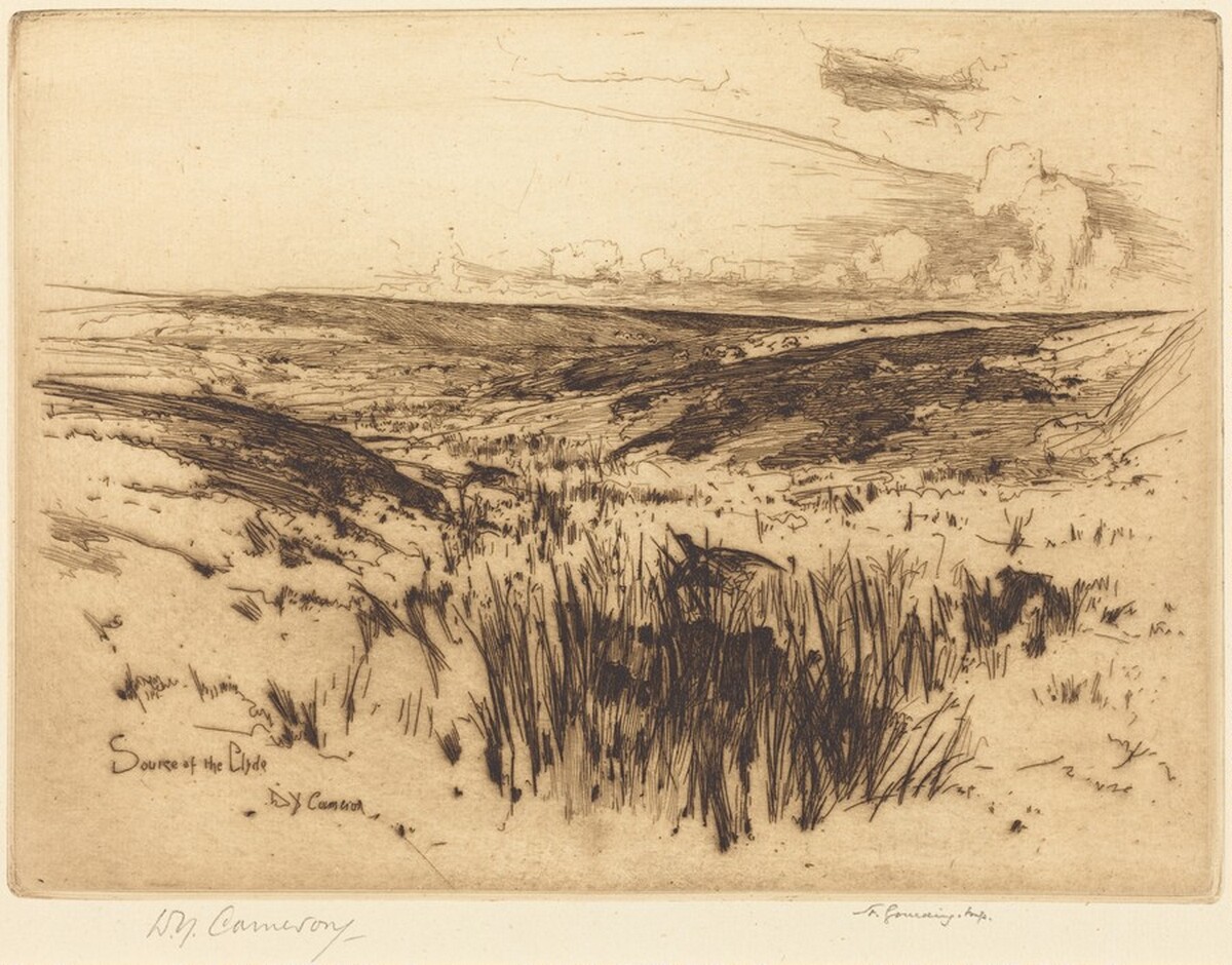 The Source of the Clyde by David Young Cameron