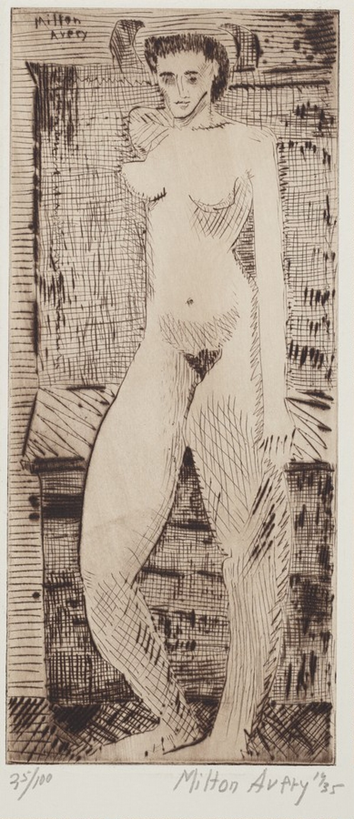 Young Girl Nude by Milton Avery