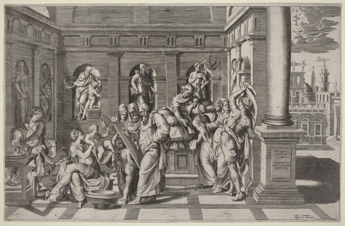 The Birth of Saint John the Baptist by Giulio Bonasone