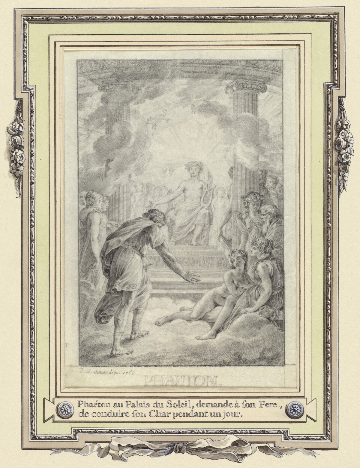 Phaeton au Palais du Soleil ... by Jean-Michel Moreau