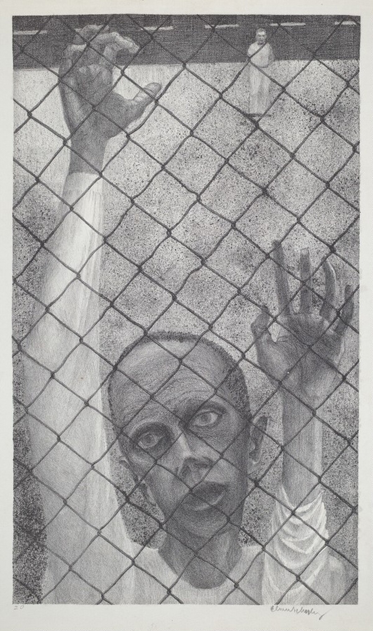 Untitled (The Fence) by Elmer Wayne Schooley