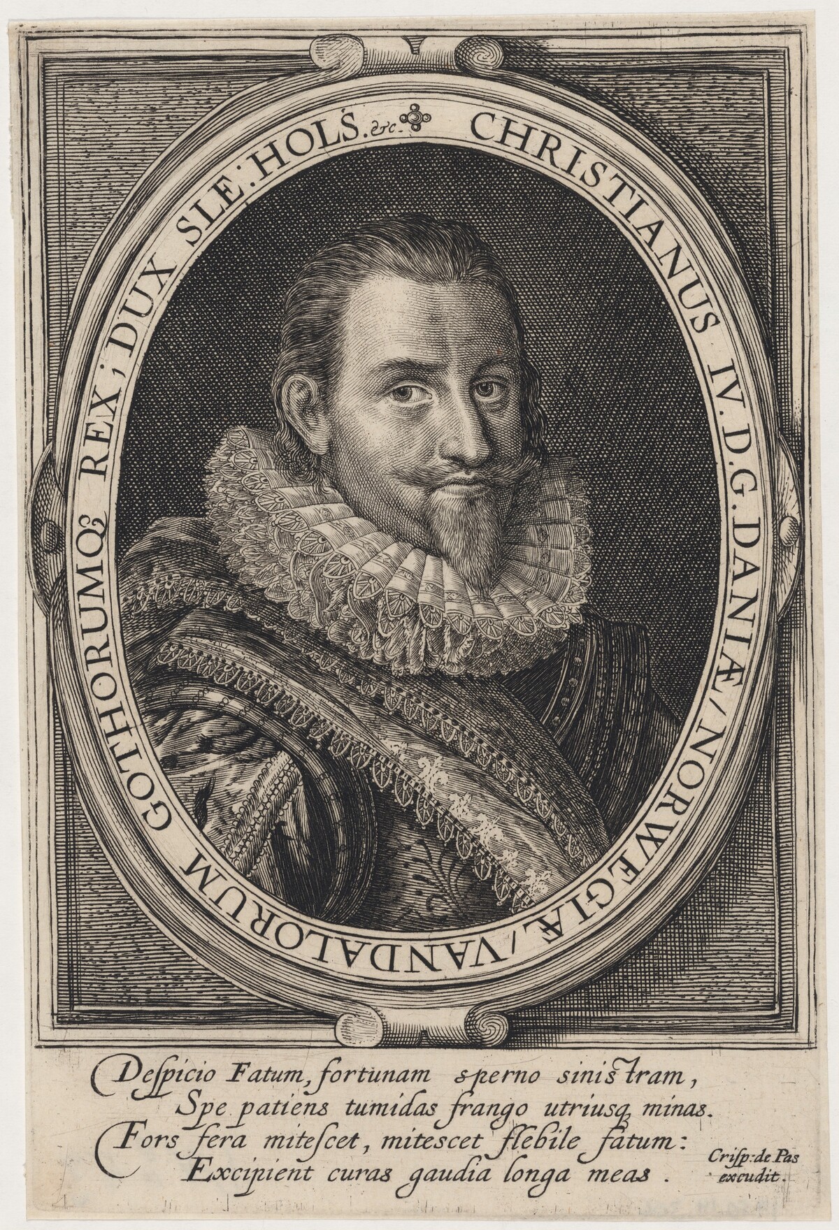 Christian IV, King of Denmark by Crispijn de Passe I