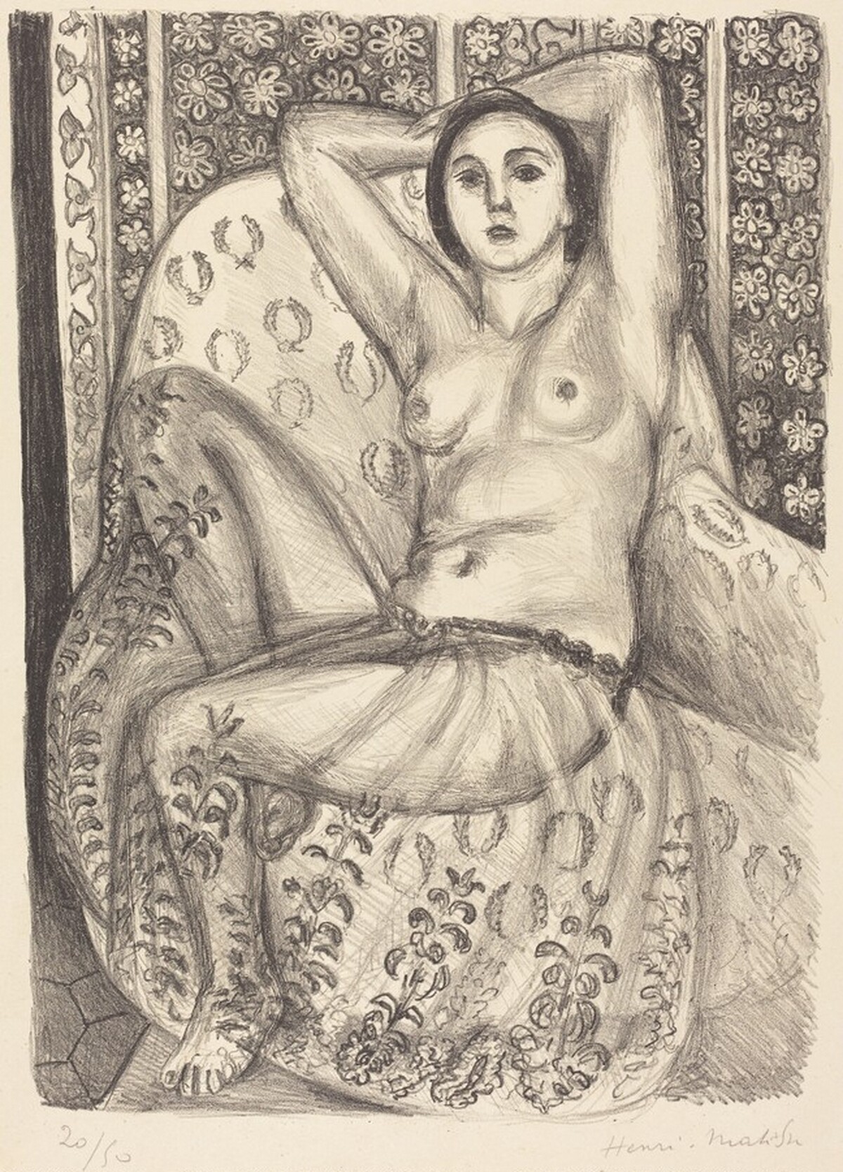 Seated Odalisque with Tulle Skirt (Odalisque assis à la jupe de tulle) by Henri Matisse