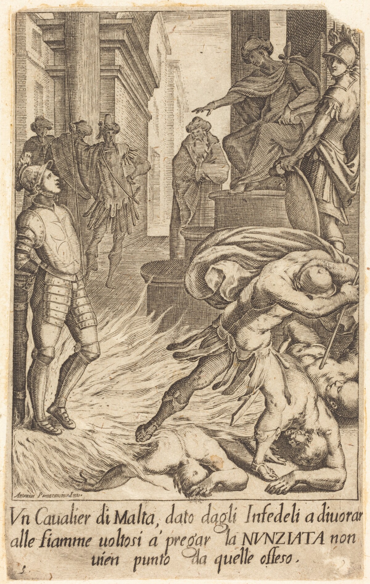 Knight of Malta by Jacques Callot after Antonio Circignani