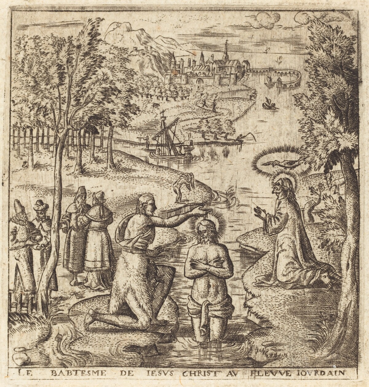 The Baptism of Christ by Léonard Gaultier