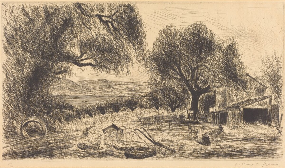The Bay at Saint-Tropez (Le Golfe de Saint-Tropez) by André Dunoyer de Segonzac