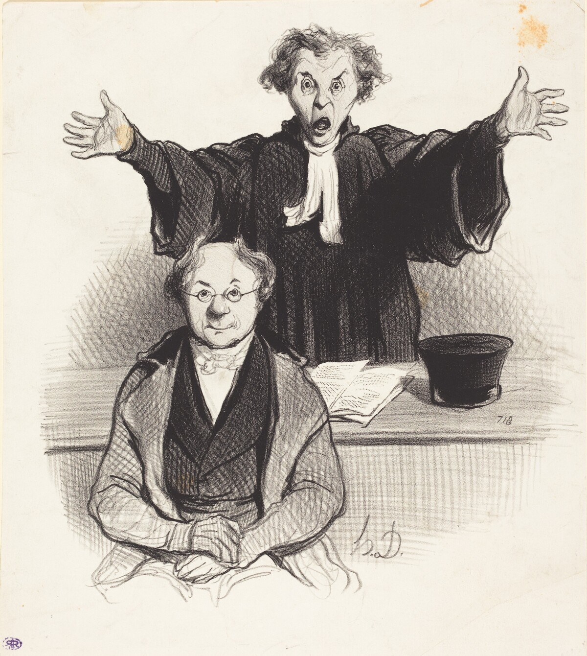 Une Demande en séparation by Honoré Daumier