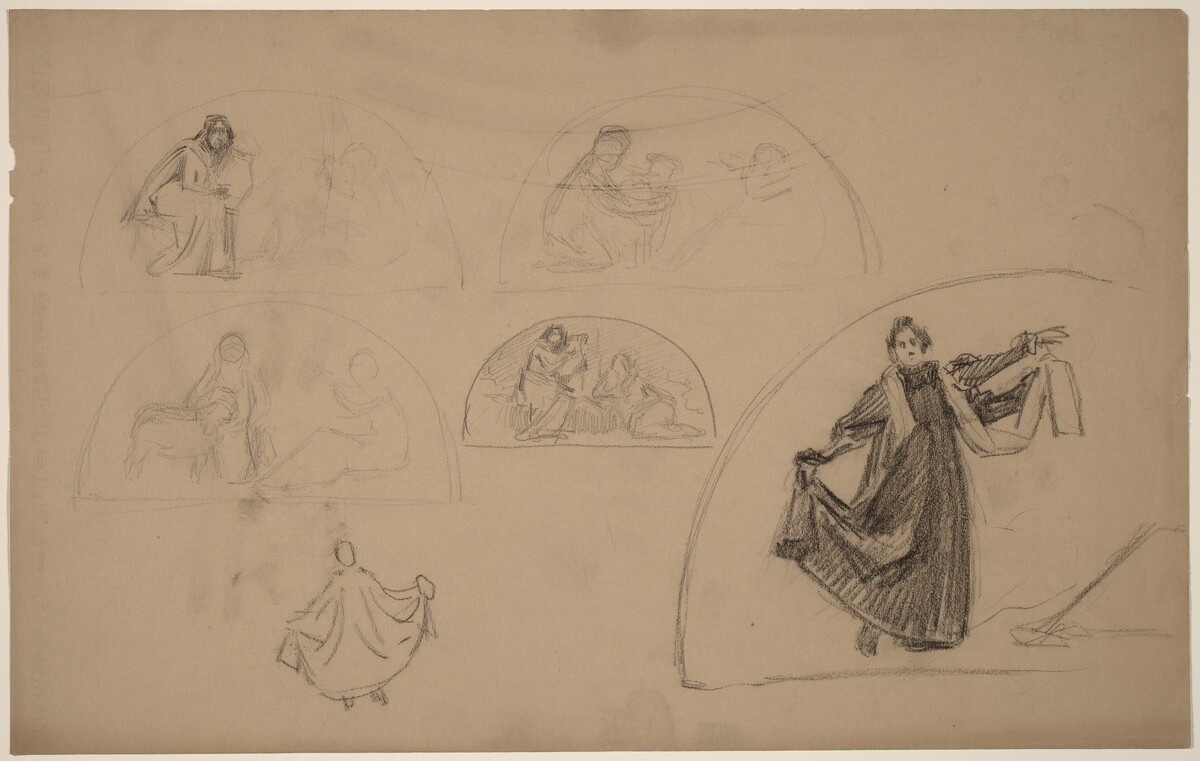 Studies for a Lunette by Charles Sprague Pearce