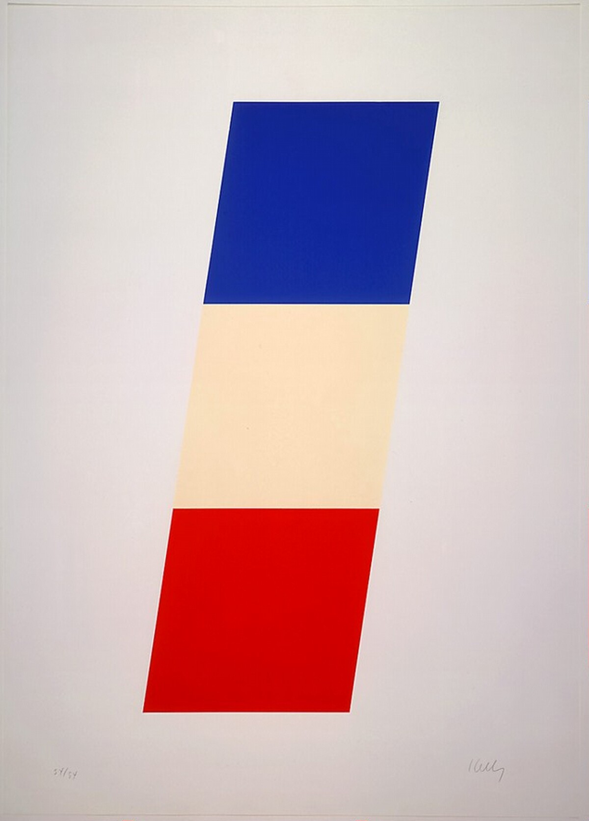 Blue White Red by Ellsworth Kelly