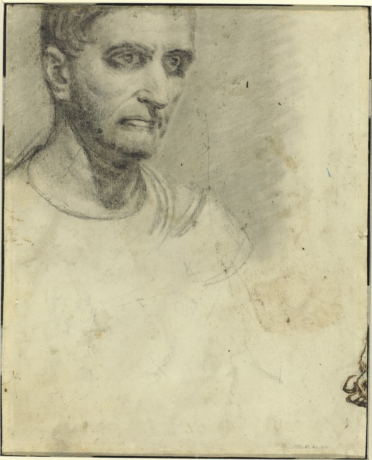 Study of a Man [verso] by Théodore Gericault