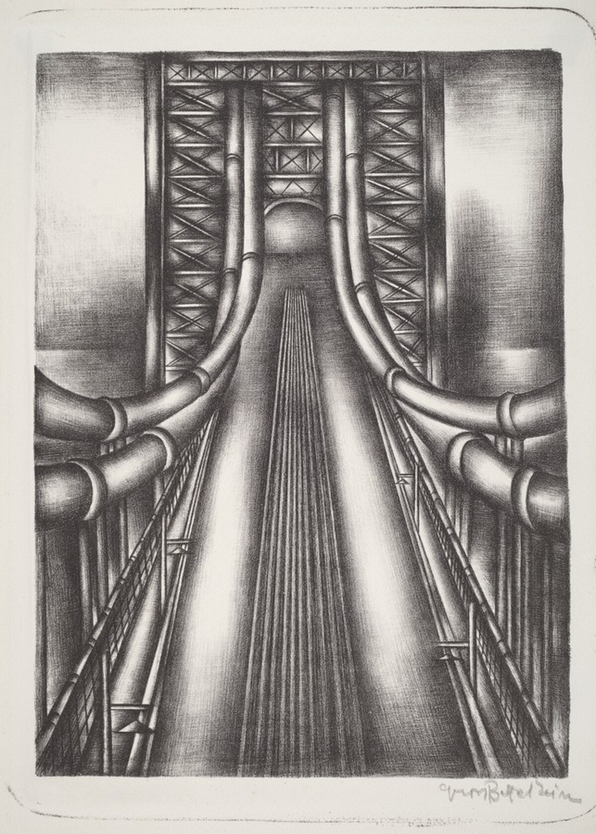 Bridge Cables III by Jolán Gross-Bettelheim