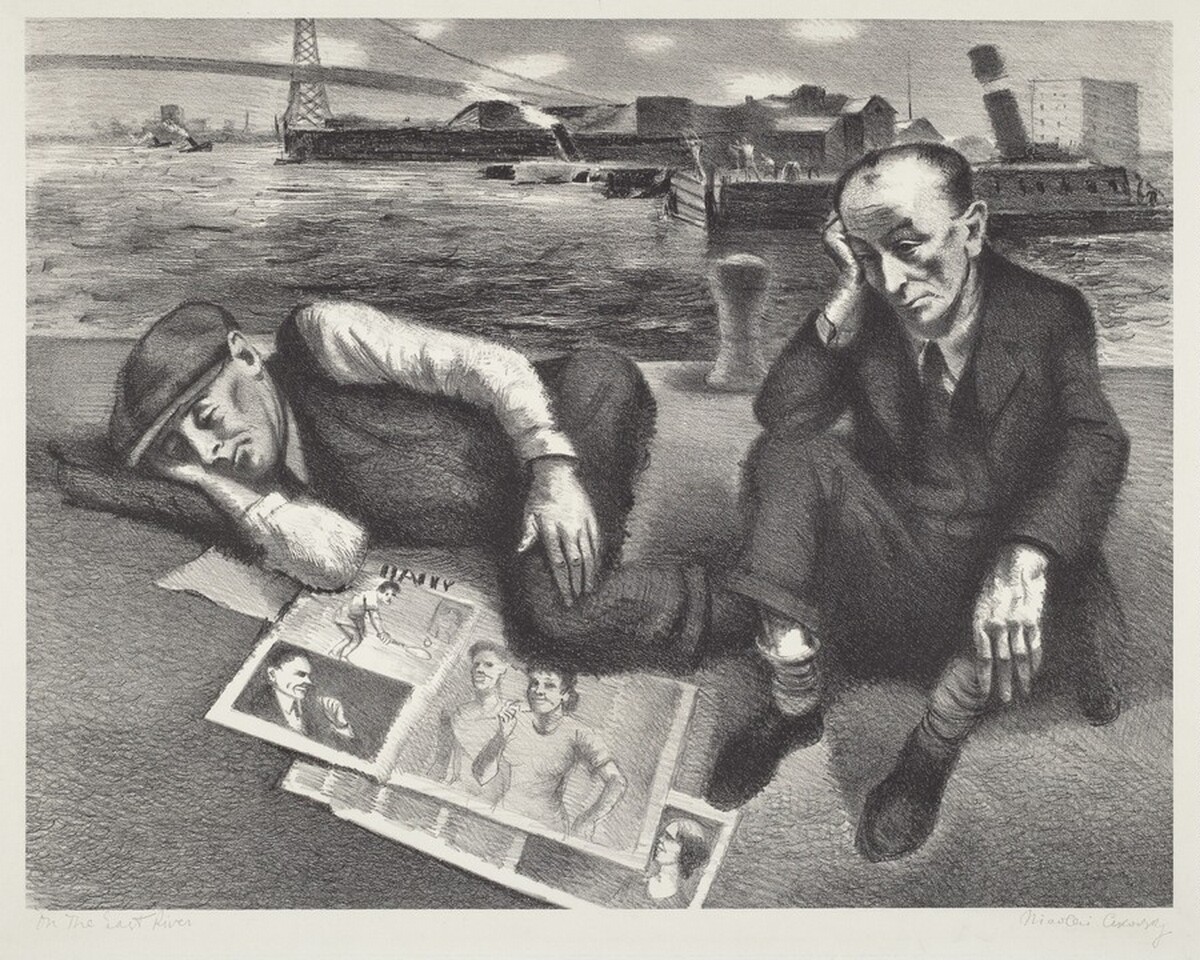On the East River by Nicolai Cikovsky
