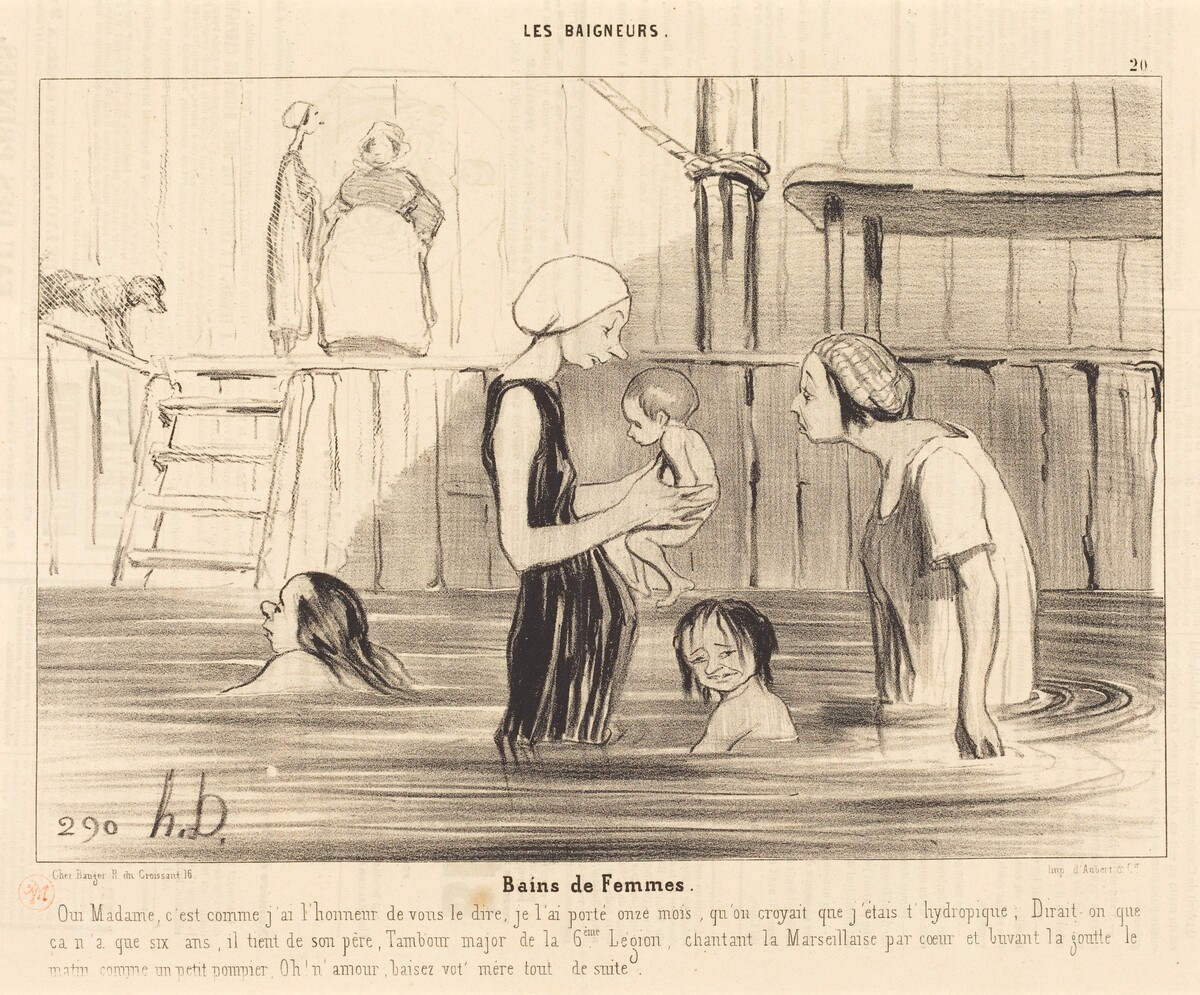 Bains de Femmes by Honoré Daumier