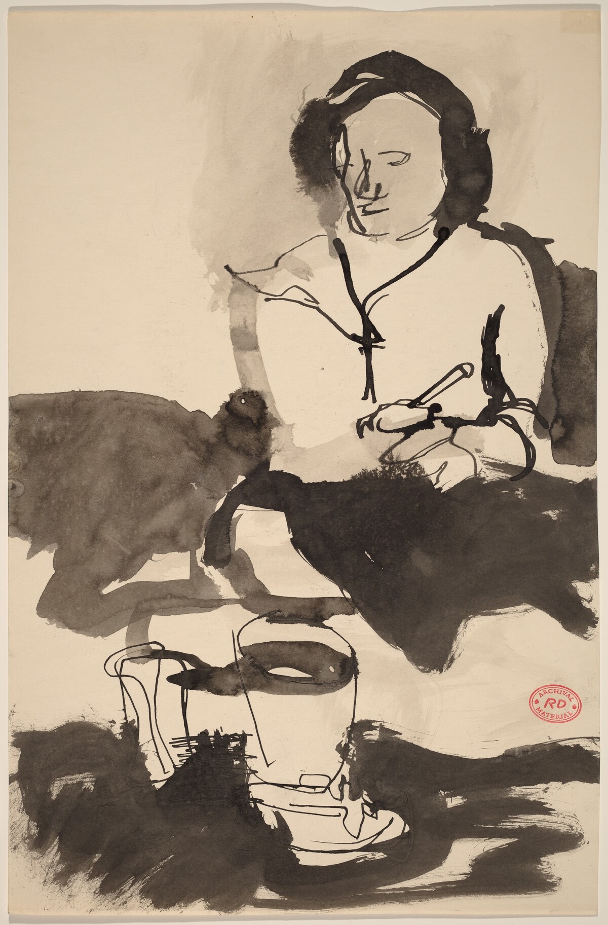 Untitled [study of a woman] by Richard Diebenkorn