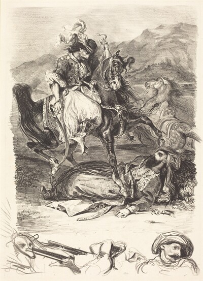 The Battle of the Giaour and the Pasha (Combat du Giaour et du Pacha)