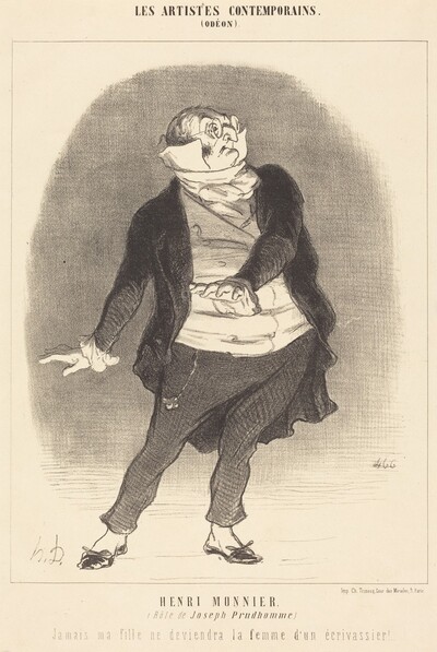 Henri Monnier (Rôle de Joseph Prudhomme)