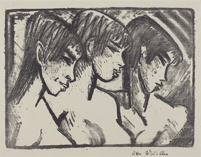 Three Girls in Profile (Drei Madchen im Profile)