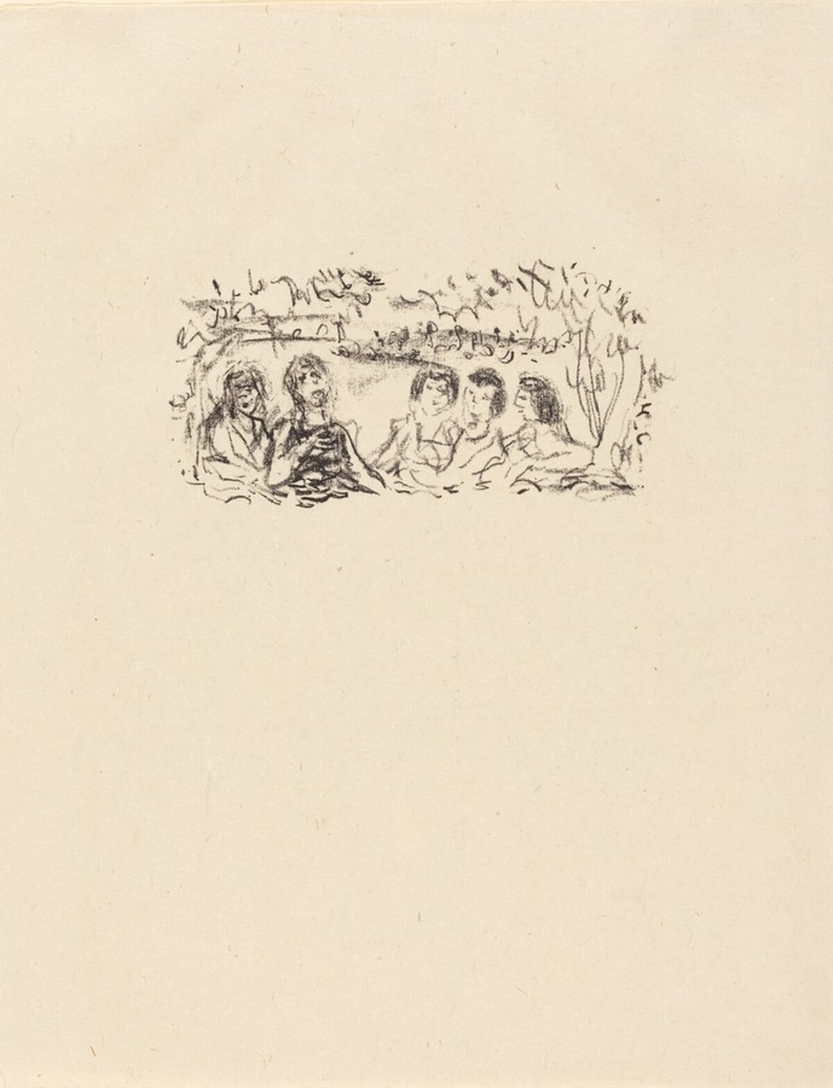 From "Le crepuscule des nymphes" (illustration, page 9) by Pierre Bonnard