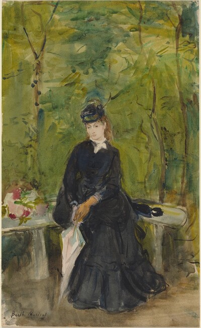 The Artist’s Sister Edma Seated on a Bench