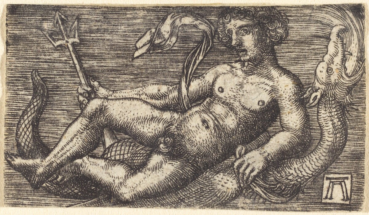 Neptune on a Sea Monster by Albrecht Altdorfer
