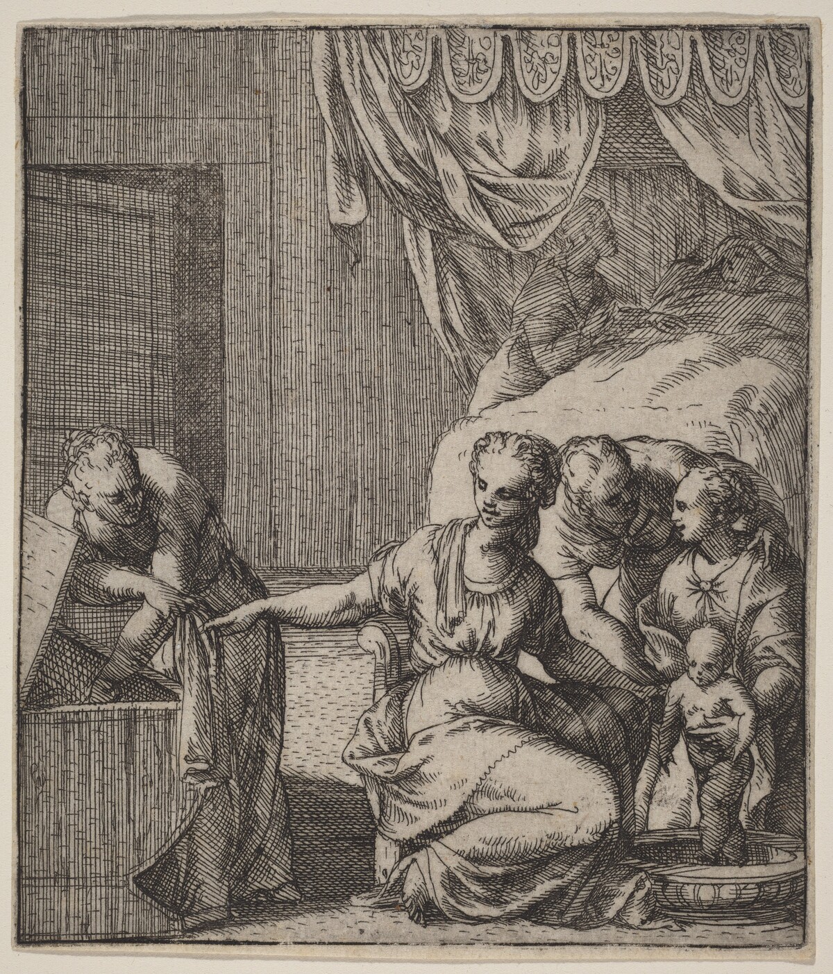 The Birth of the Virgin by Giovanni Battista Fontana
