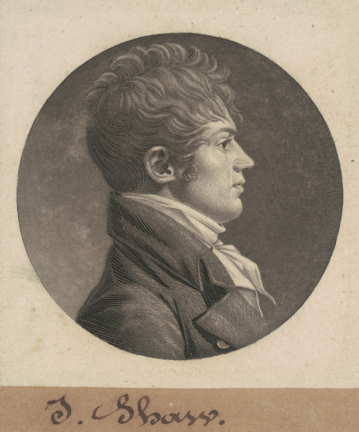 J. Shaw by Charles B. J. Févret de Saint-Mémin