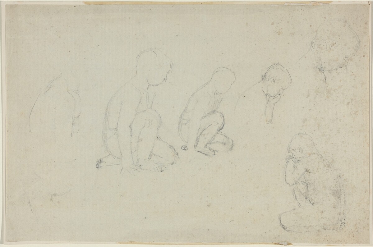 Studies of a Kneeling Boy by John Flaxman