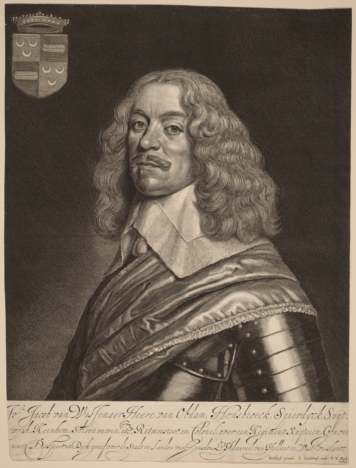 Jacob van Wassenaer van Obdam by Jonas Suyderhoff after Gerrit van Honthorst