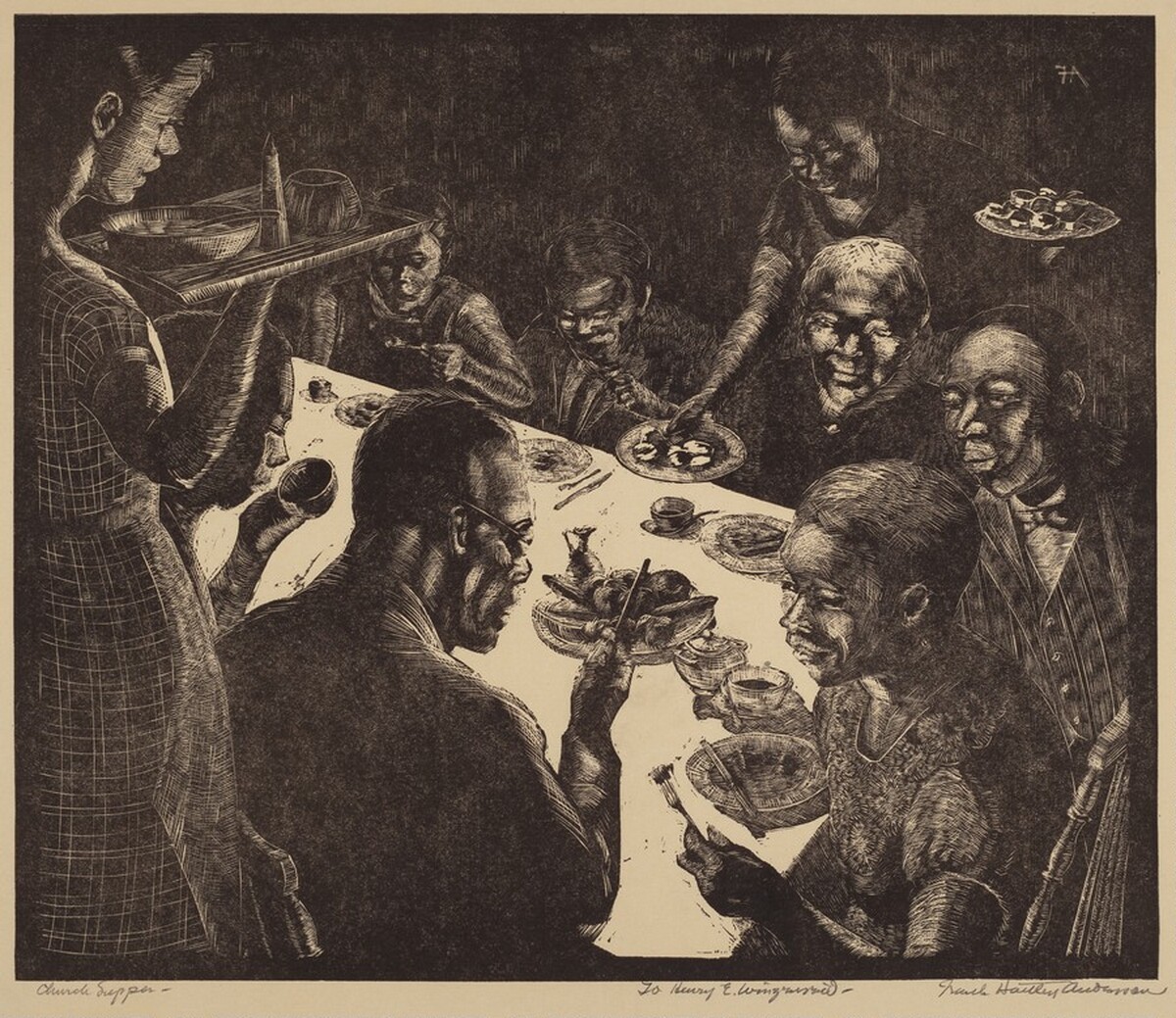 Church Supper by Frank Hartley Anderson