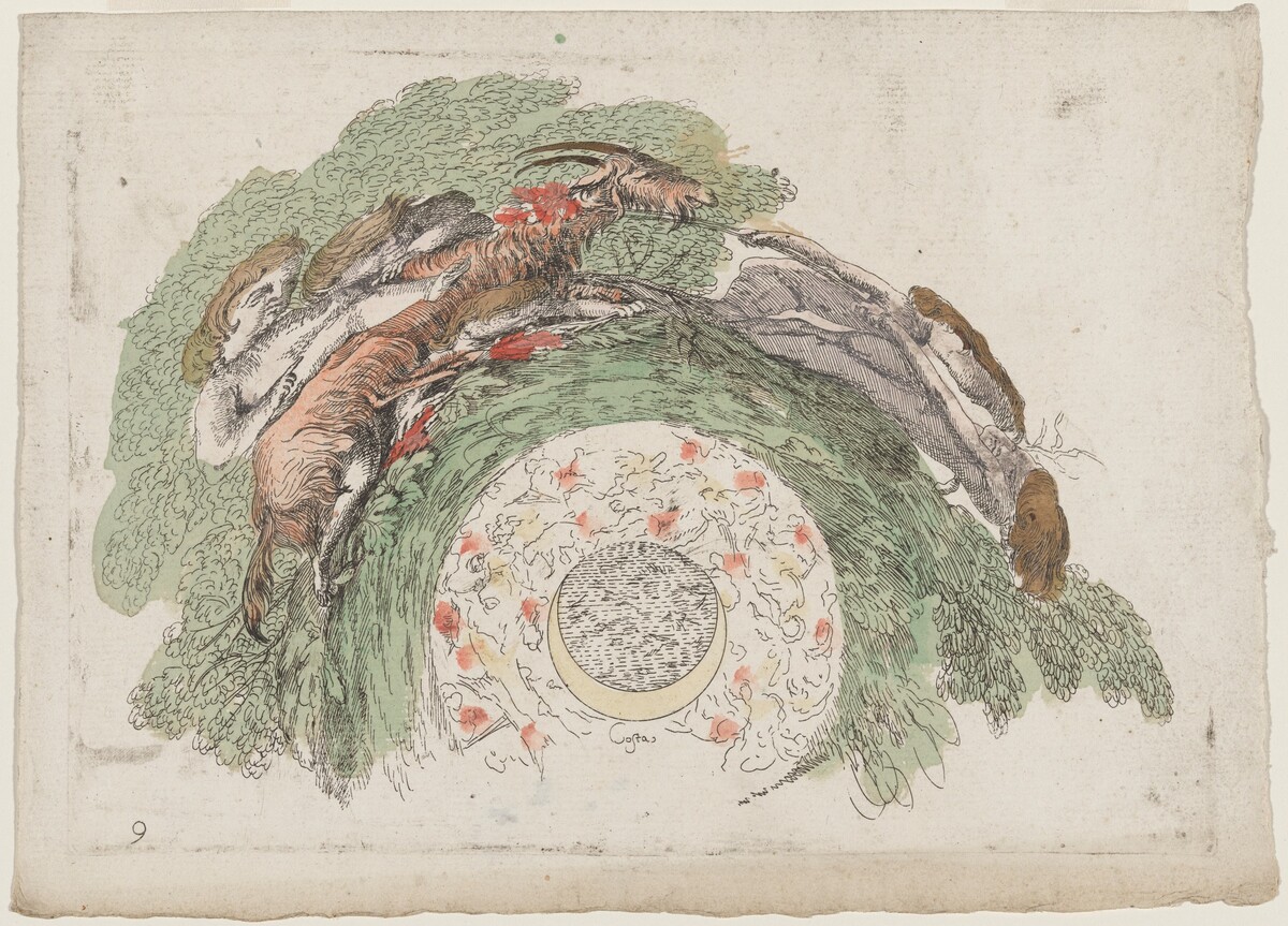 Putti Leading a Goat by Giovanni Francesco Costa