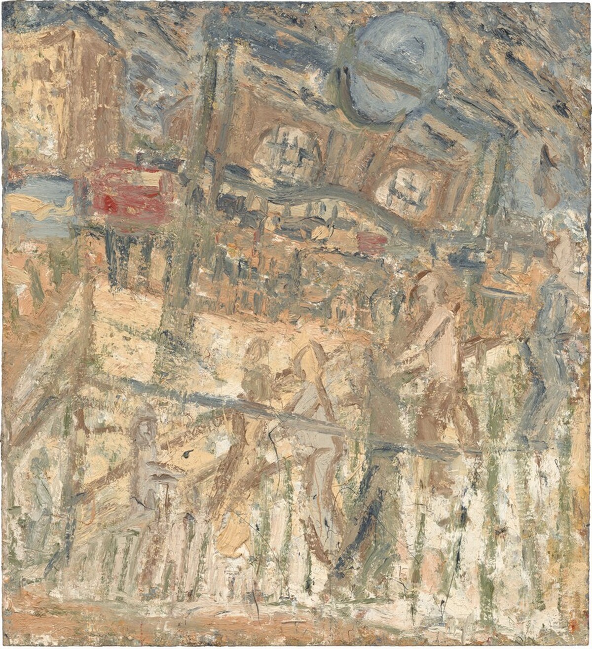 Tube Entrance, Winter Evening by Leon Kossoff
