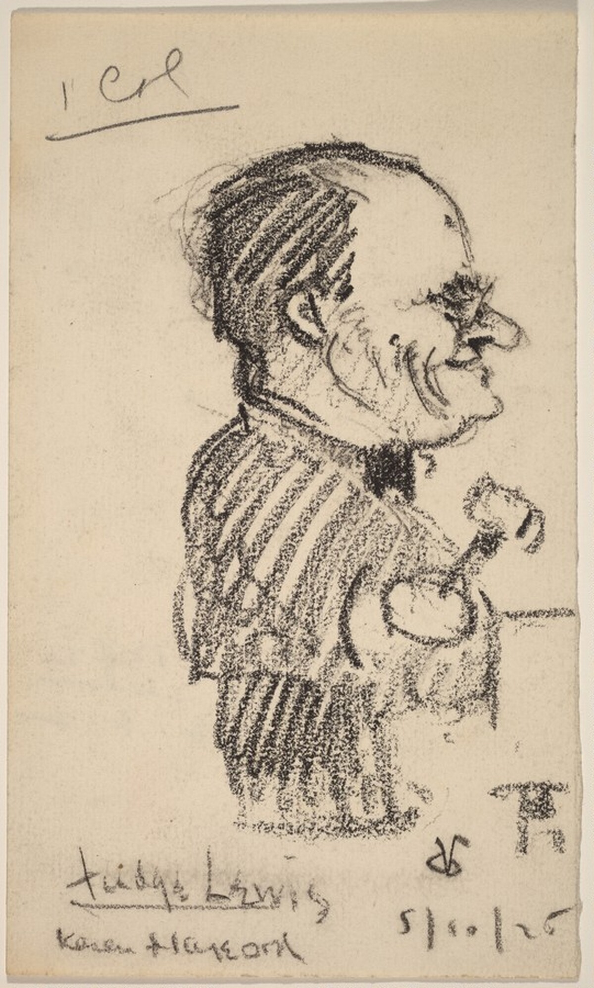 Judge Lewis by Alfred Bendiner
