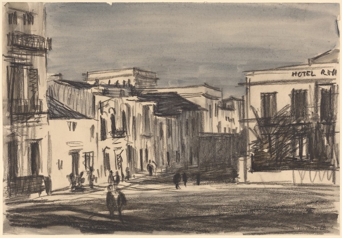 Evening in Ronda by Sir Muirhead Bone
