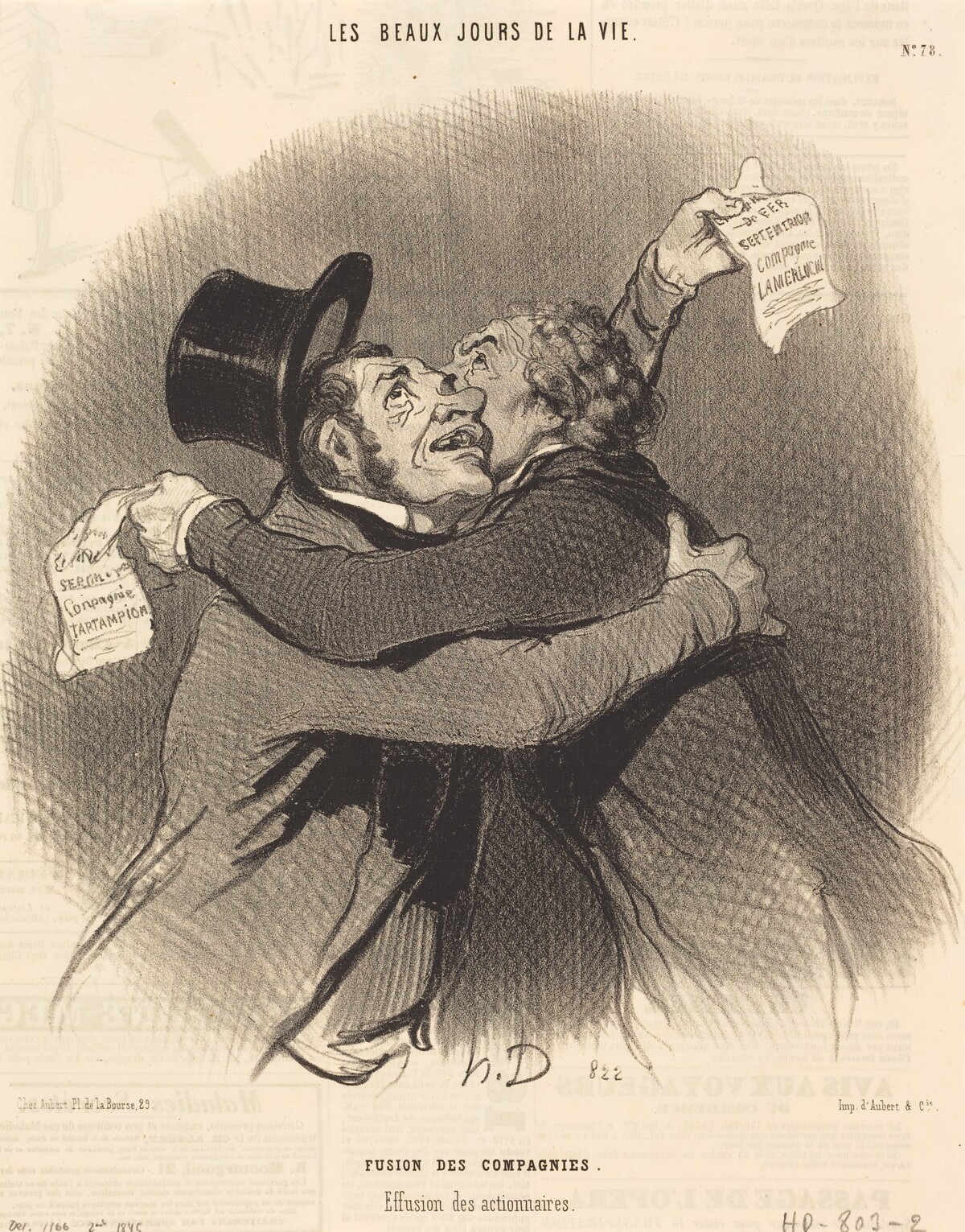 Fusion des compagnies by Honoré Daumier