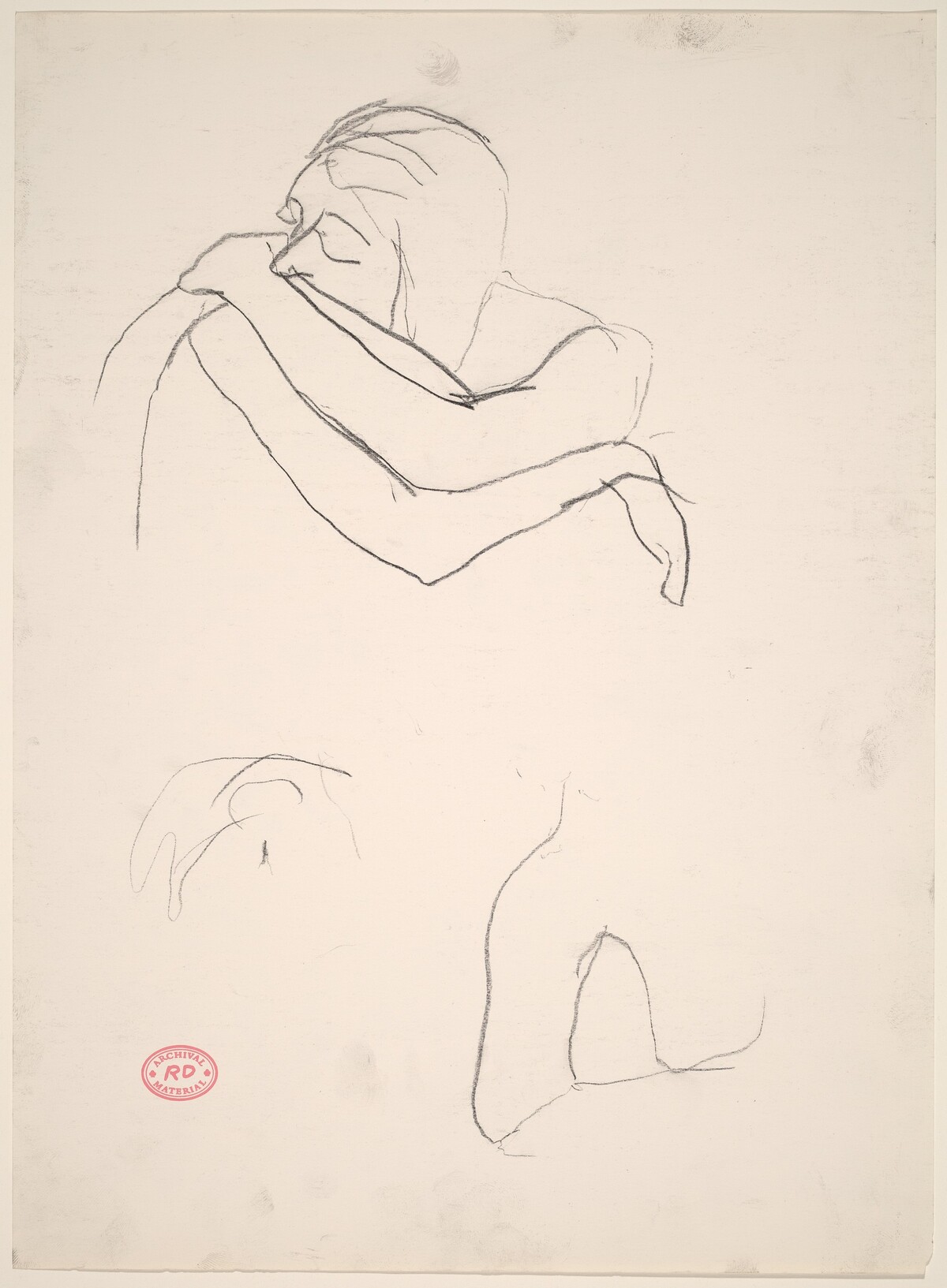 Untitled [three studies from life] by Richard Diebenkorn