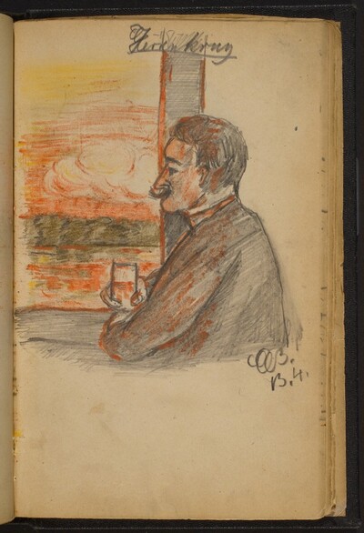 Man Looking out a Window
