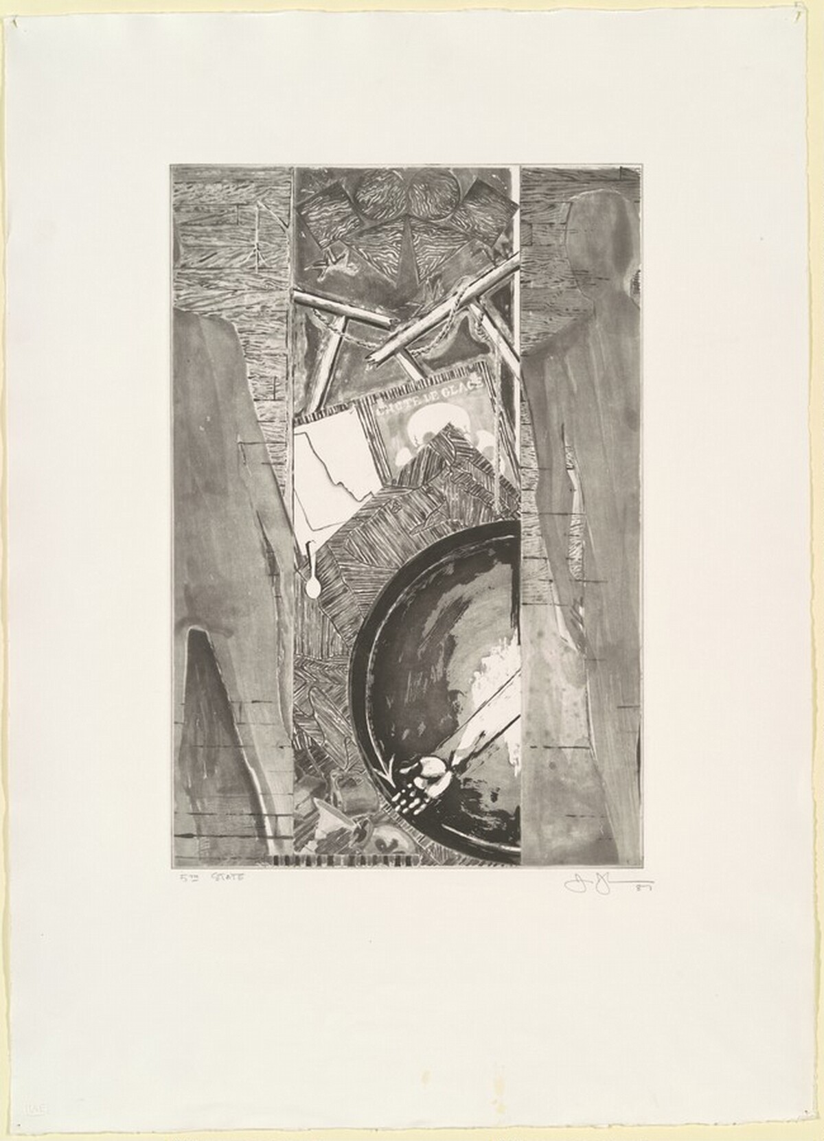 The Seasons (Fall) [state proof of 5th state] by Jasper Johns
