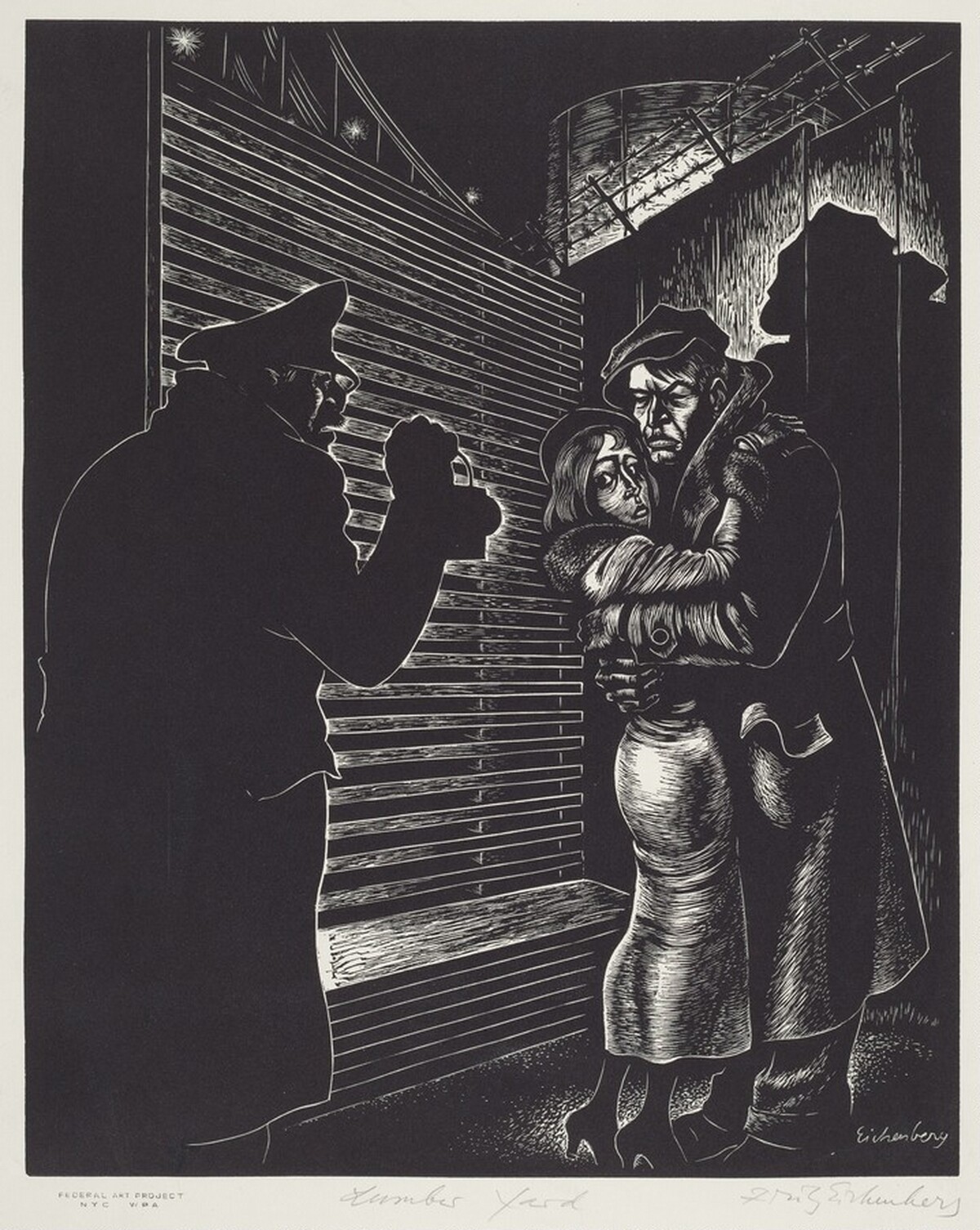 Lumber Yard by Fritz Eichenberg