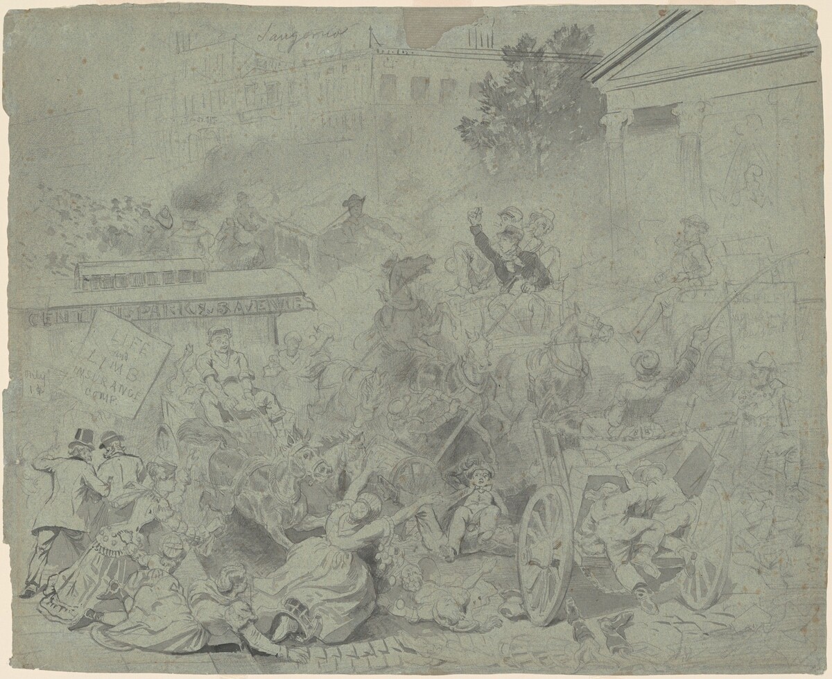 New York—Street Scene by Emanuel Gottlieb Leutze