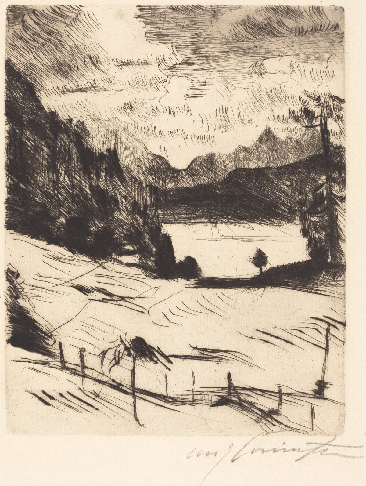 Der Walchensee (The Walchensee) by Lovis Corinth