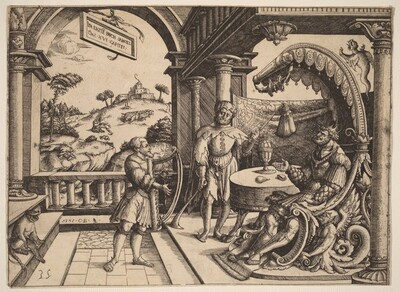 David Playing the Harp before Saul