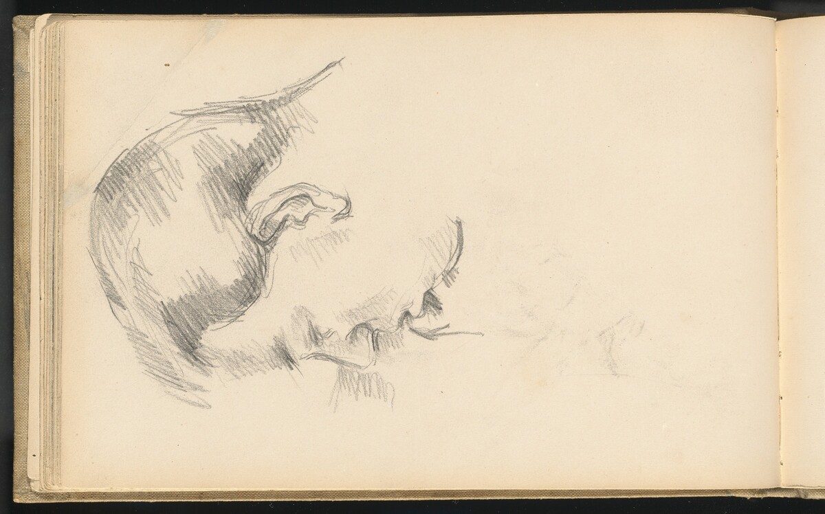 Head of the Artist's Son by Paul Cezanne
