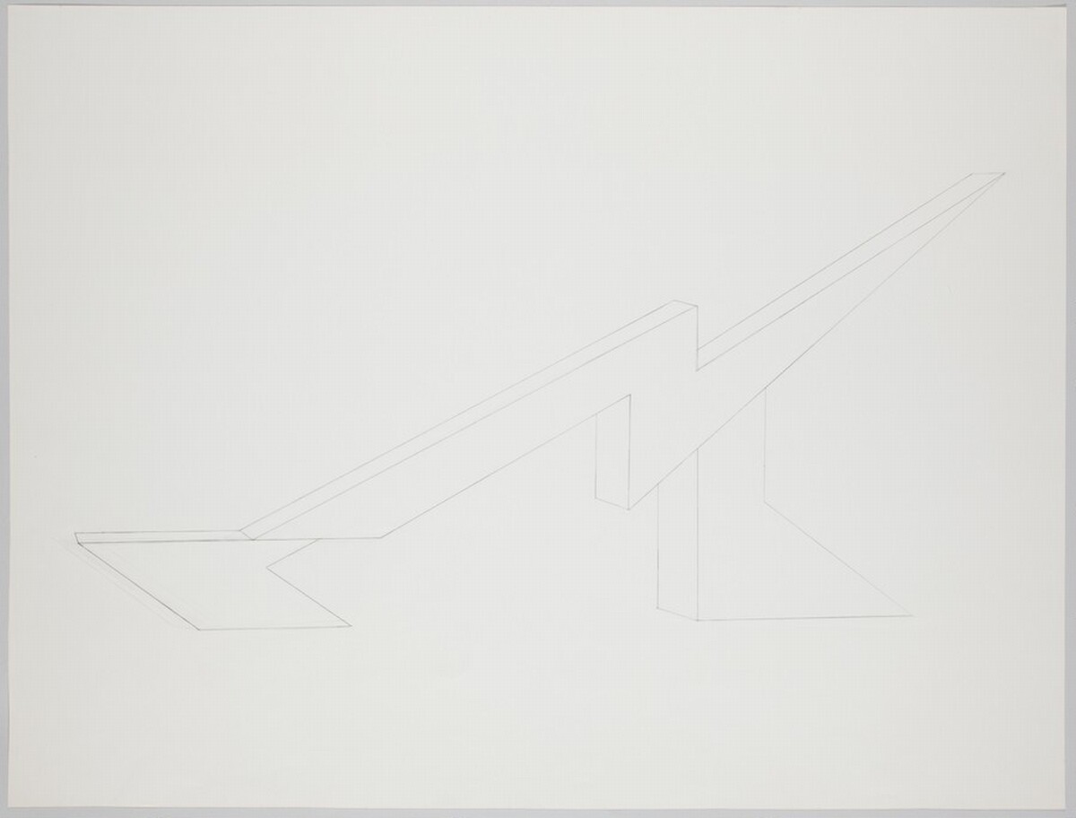 Study for "Black Lightning" (PB7) by Ronald Bladen