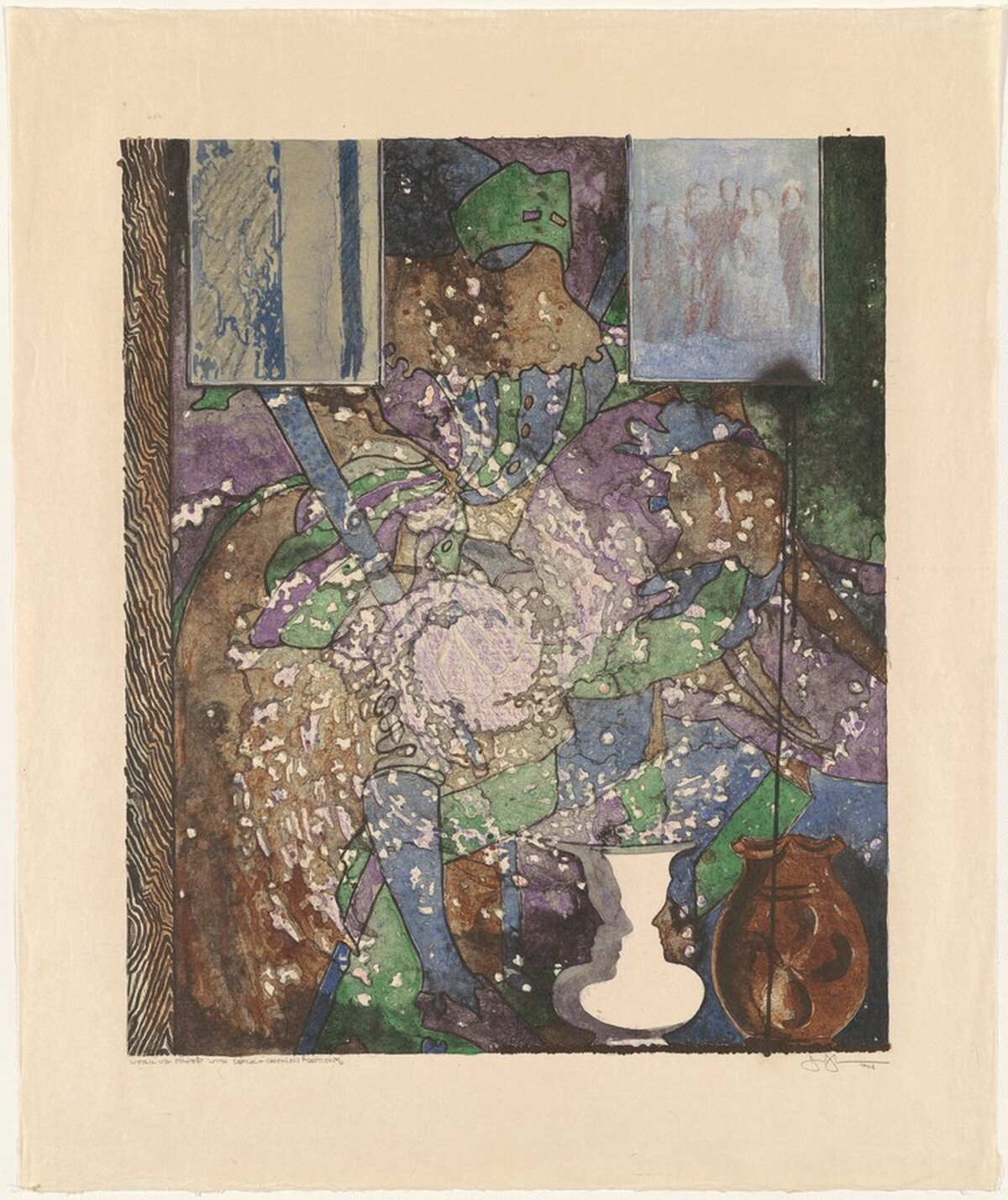 Untitled (American Center) [working proof] by Jasper Johns