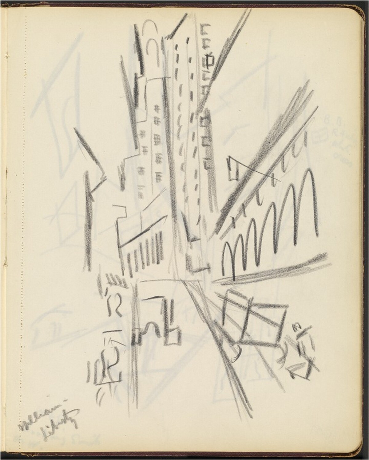 William and Liberty Streets, New York by John Marin